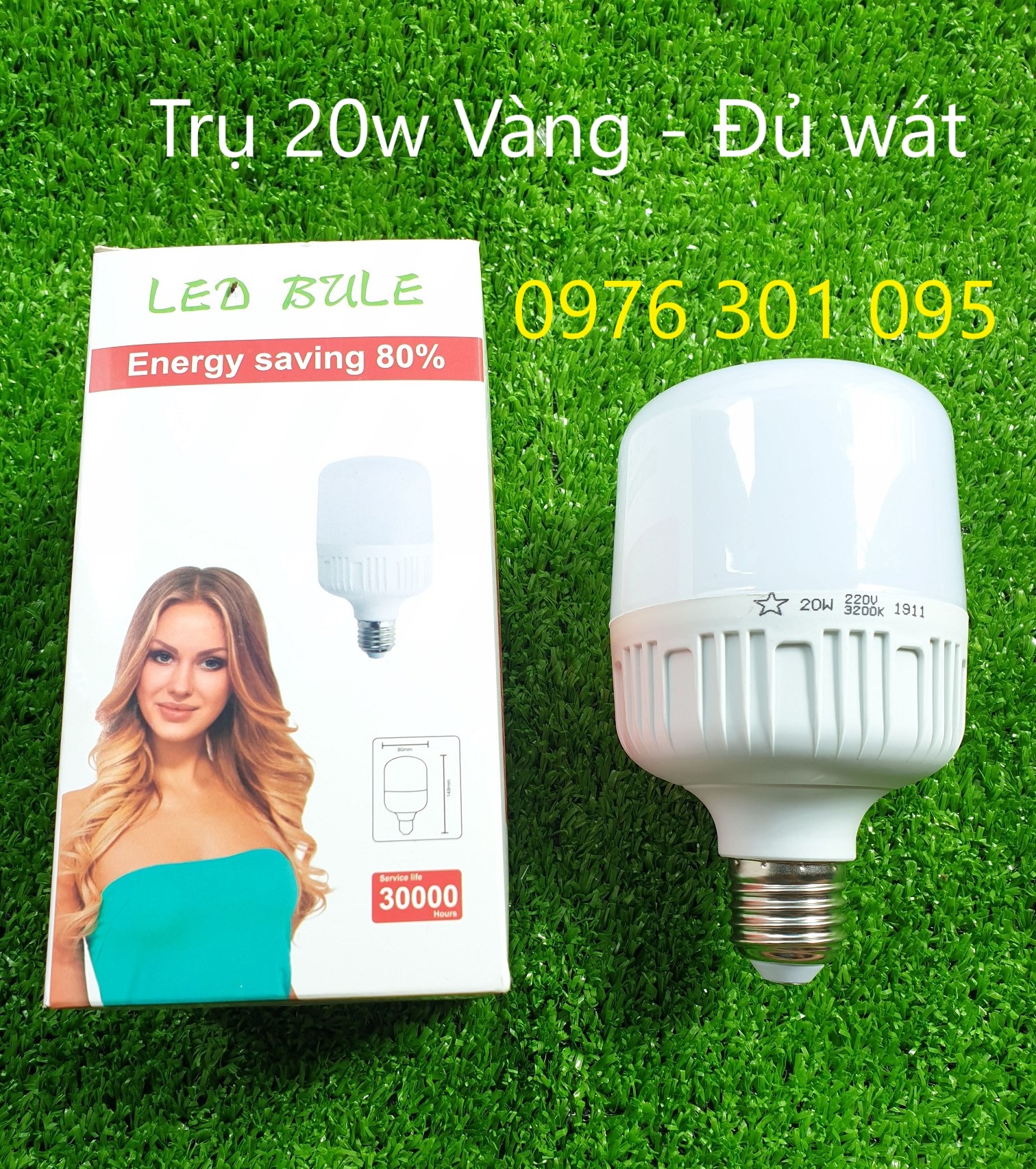 [Ánh Sáng Vàng] Bóng Đèn Led Trụ 5w/10w/20w/30w/40w/50w