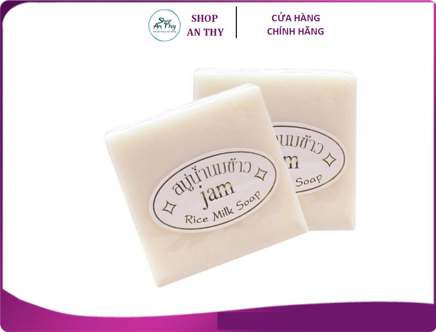 Lốc 12 cục xà bông gạo jam thái lan