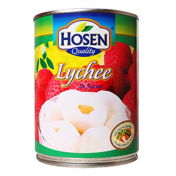 Vải ngâm hiệu hosen lon sơn 565g chất lượng đảm bảo an toàn cho người dùng và cam kết hàng đúng như mô tả