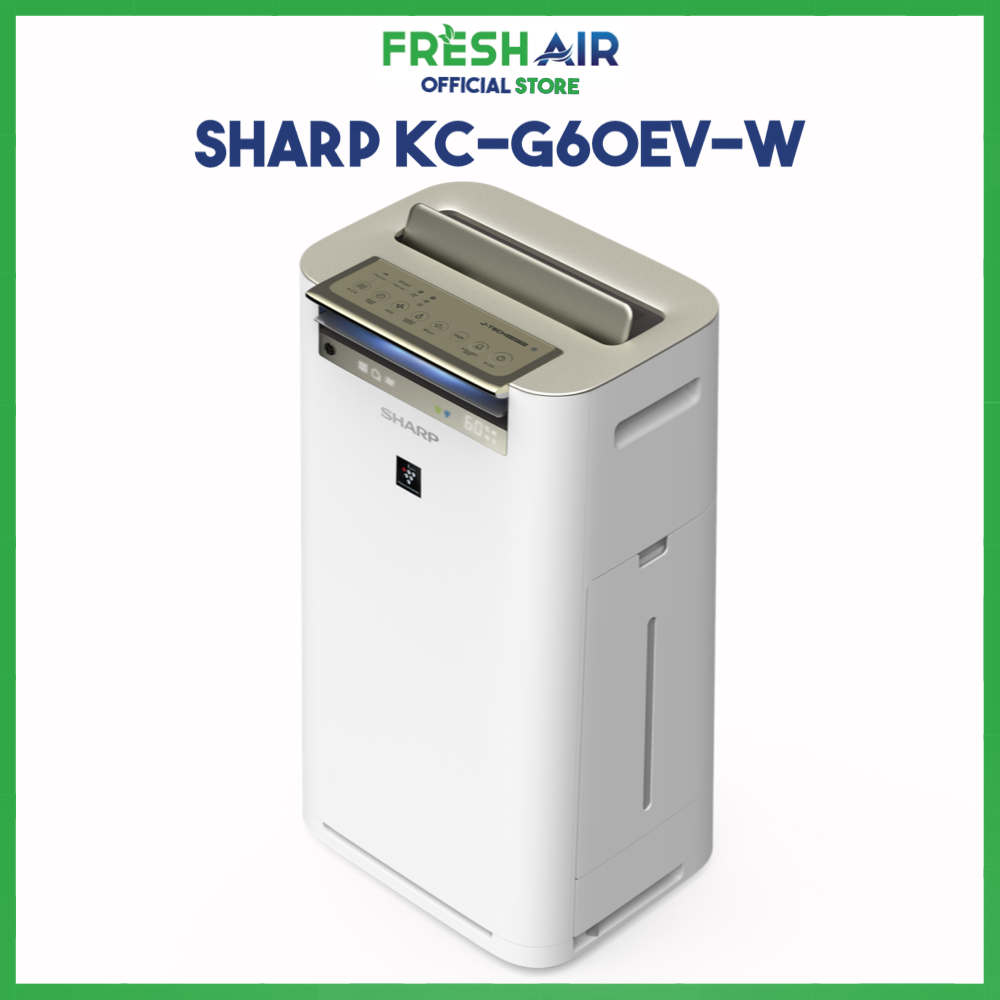 Máy lọc không khí và tạo ẩm Sharp KC-G60EV-W (50m²)