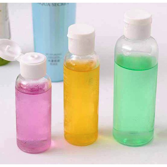 Lọ chiết dung dịch du lịch 100ml nắp bật thân trong