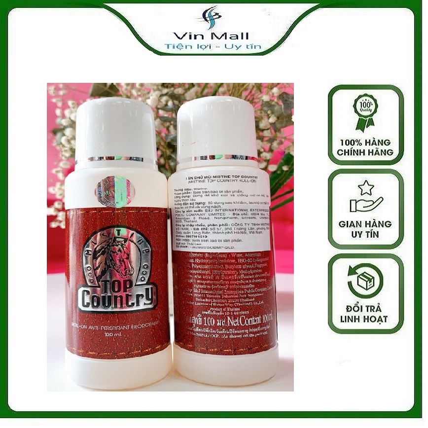 Lăn khử mùi con ngựa top country thái lan - mẫu mới