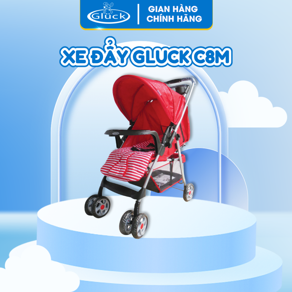 Xe đẩy cho bé 2 chiều 3 tư thế, xe đẩy cho bé sơ sinh có nệm lót, xe đẩy gấp gọn cho bé cơ chế gập mở đơn giản dễ dùng
