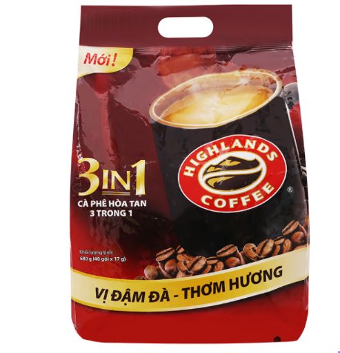 Tiecxinh360 - cà phê hòa tan highlands coffee 3in1 túi 40 gói * 17g