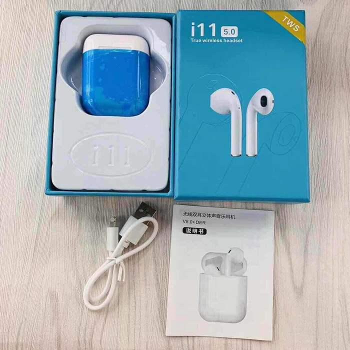 Tai Nghe Bluetooth 5.0 i11 TWS, Tai nghe Bluetooth không dây 5.0 i11 TWS - Bảo hành 3 Tháng, Lỗi 1 đổi 1 trong 7 ngày đầu - Tai nghe không dây, tai nghe giá rẻ, tai nghe bluetooth không dây, tai nghe bluetooth cho IOS và Android