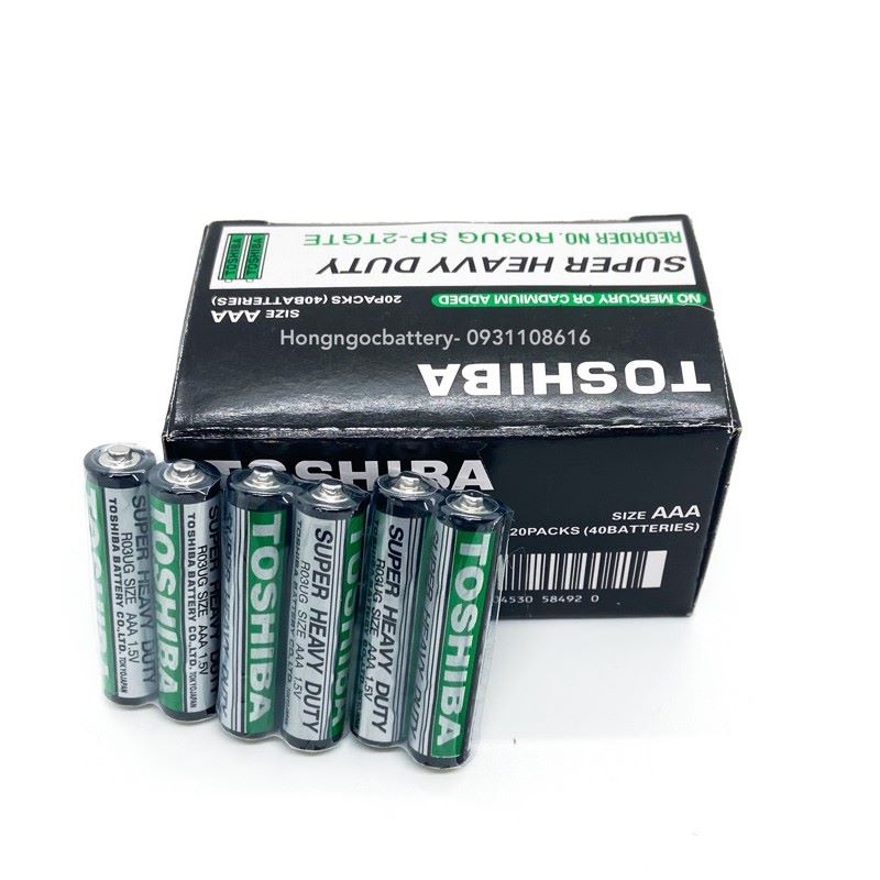 Pin AAA Toshiba chính hãng 1 vỉ 10 viên 1 hộp 40 viên