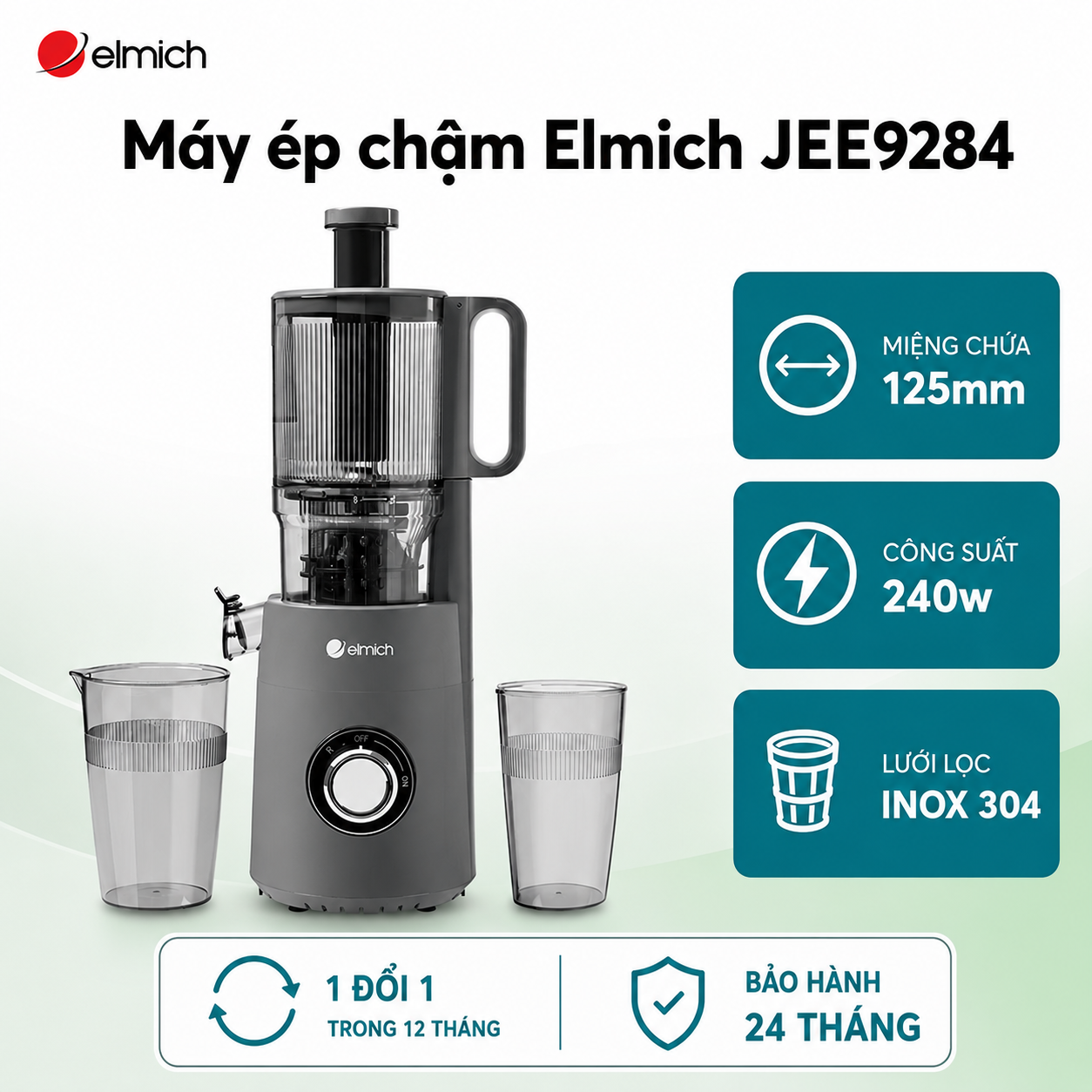(Chỉ 25-29.07)Máy ép chậm Elmich JEE9284