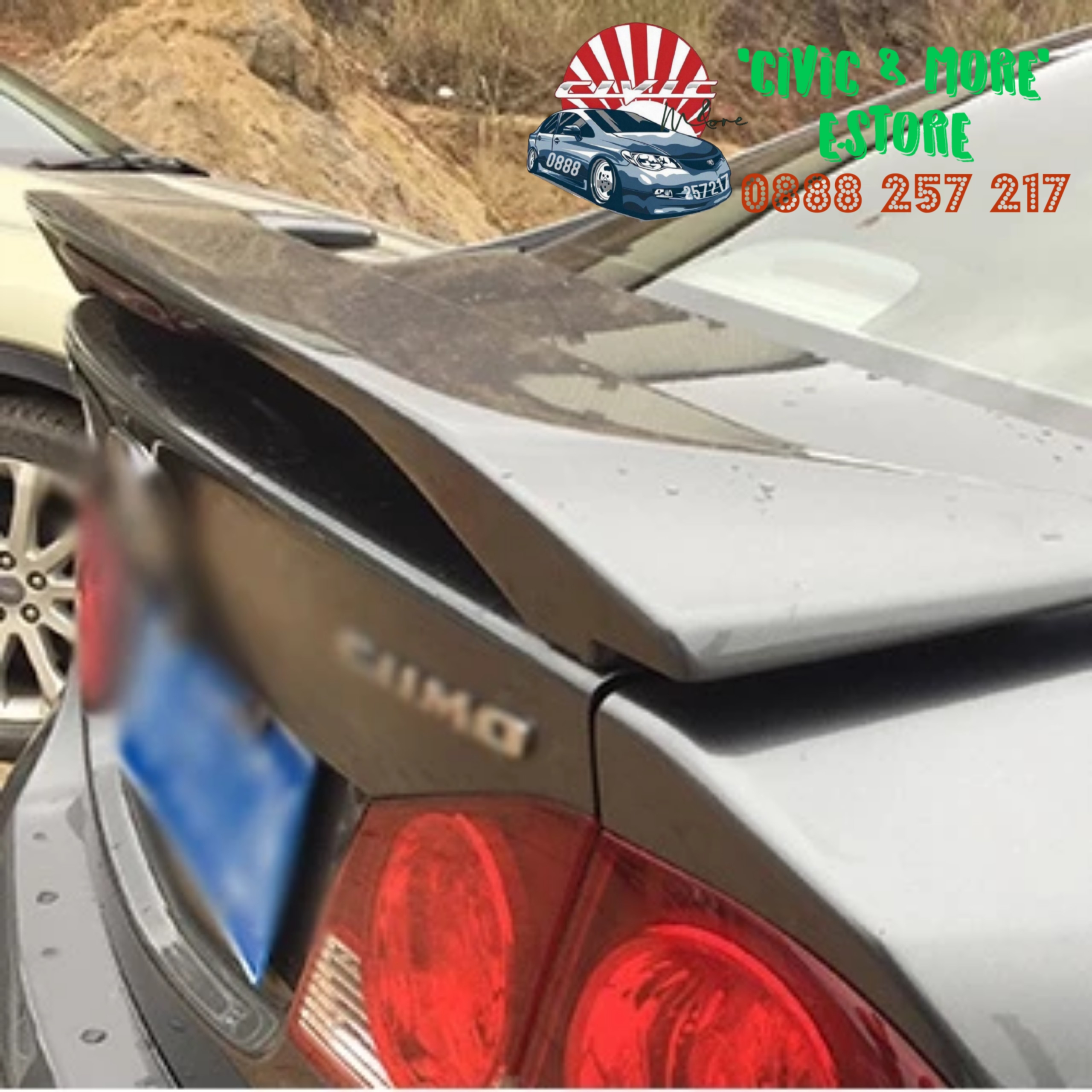 Cánh gió thể thao phiên bản fd2 chuyên dụng cho honda civic gen 8 , honda civic 2006 - 2011
