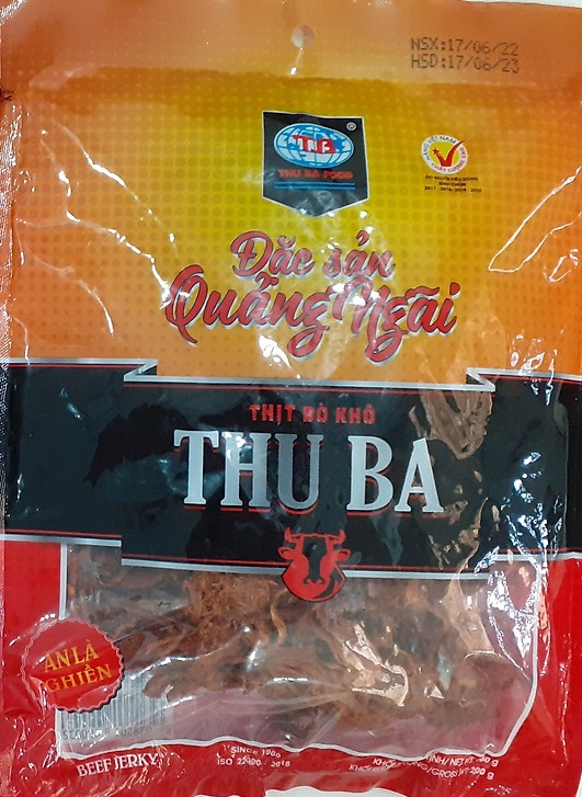 Thịt bò khô sợi Thu Ba đăc sản Quảng Ngãi ngon ăn vặt