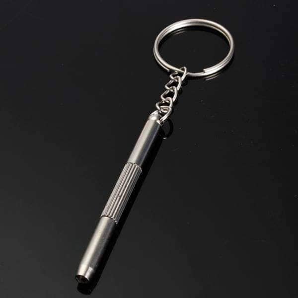 Tô vít mini chỉnh kính, chất liệu thép không gỉ, có 2 đầu 1 đầu 4 cạnh và 1 đầu 2 cạnh, tháo mở dễ dàng kính mắt, đồng hồ, điện thoại