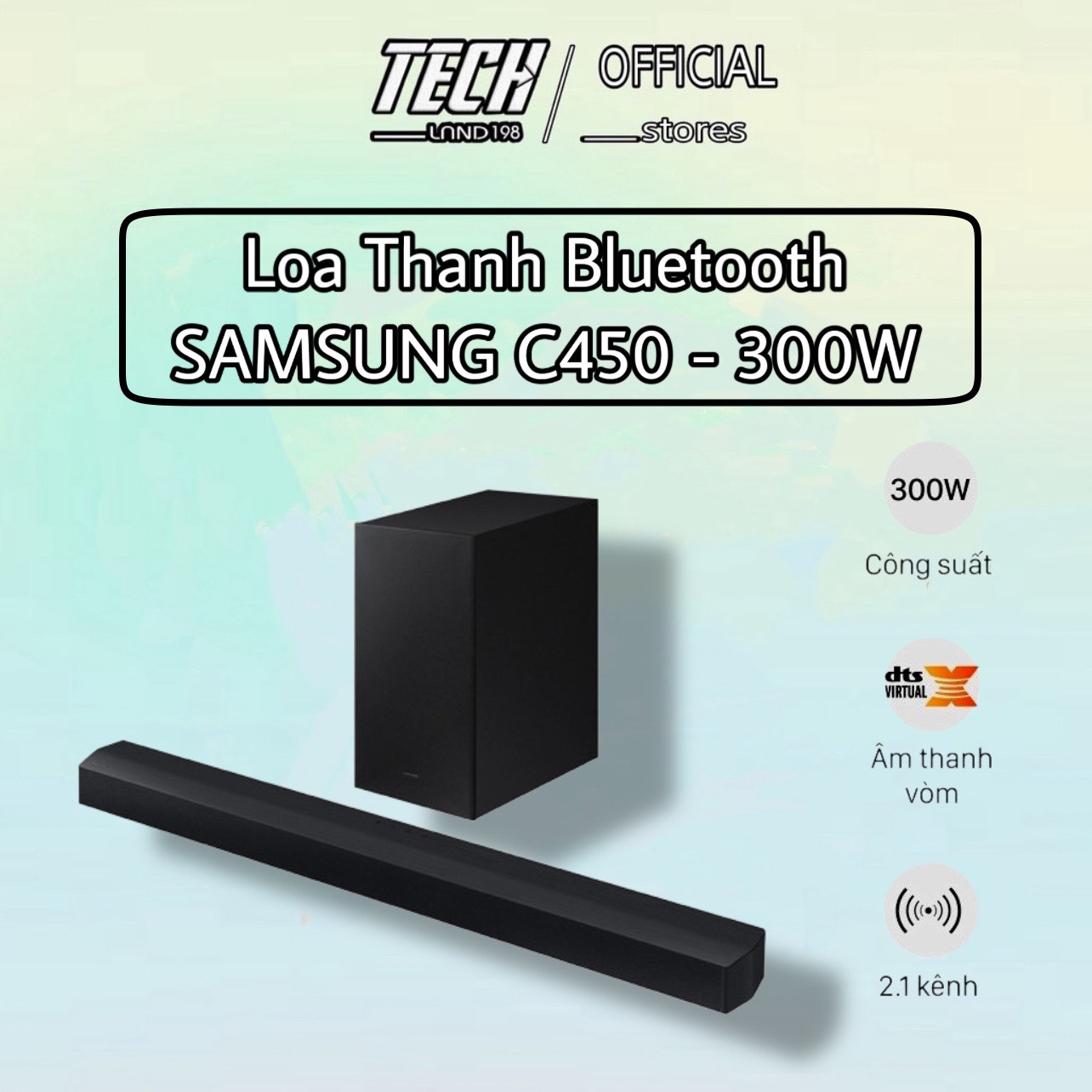 [FREE SHIP TOÀN QUỐC] [TRẢ GÓP 0%] Loa soundbar Samsung 2.1ch HW-B450 - A450 - C450 300W 2022 ( Hàng Chính Hãng 100%)