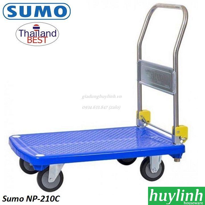Xe đẩy hàng sàn nhựa sumo np-210c - 300kg - thái lan