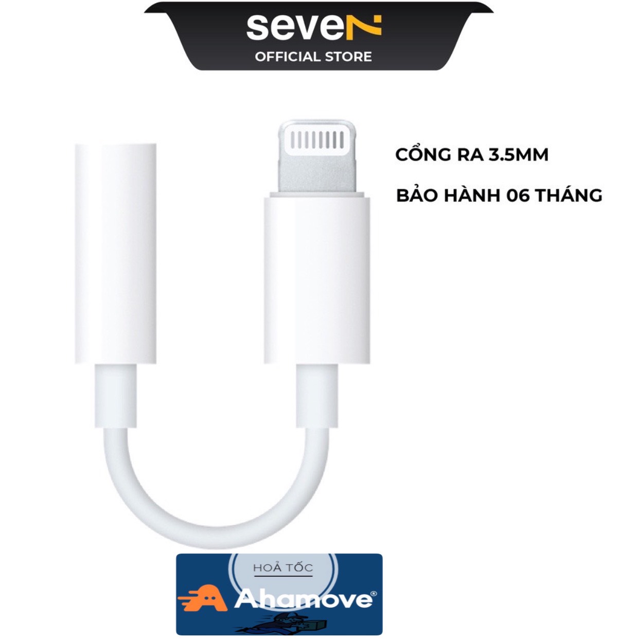 Jack chuyển đổi lightning to 3.5mm - seve7