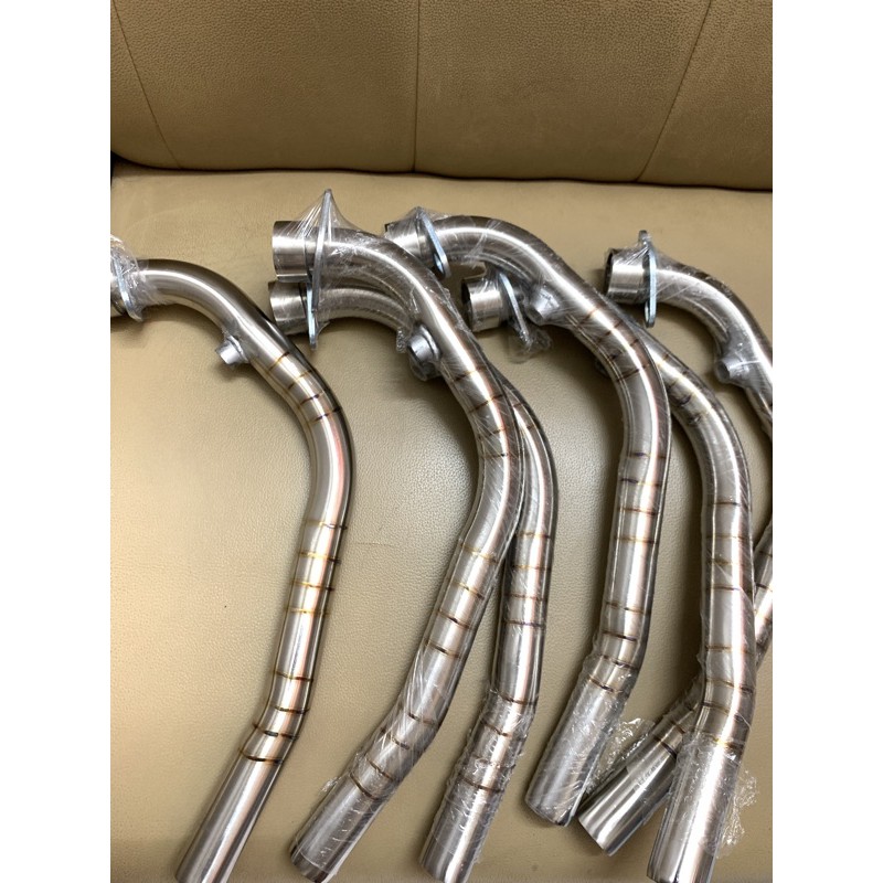 Cổ 1 khúc inox 304 gắn ex150-win- sonic-satria-raider gắn uma-sonic-cbr-leovince