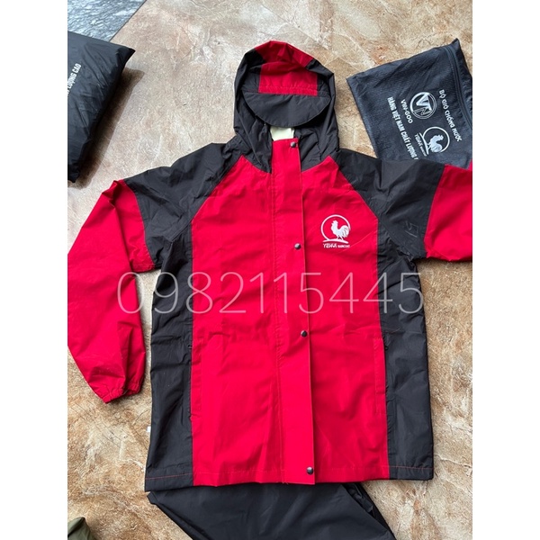 Bộ Áo Mưa Gió Con Gà 2 Lớp Cao Cấp Thời Trang Chống Thấm, Chống Lạnh