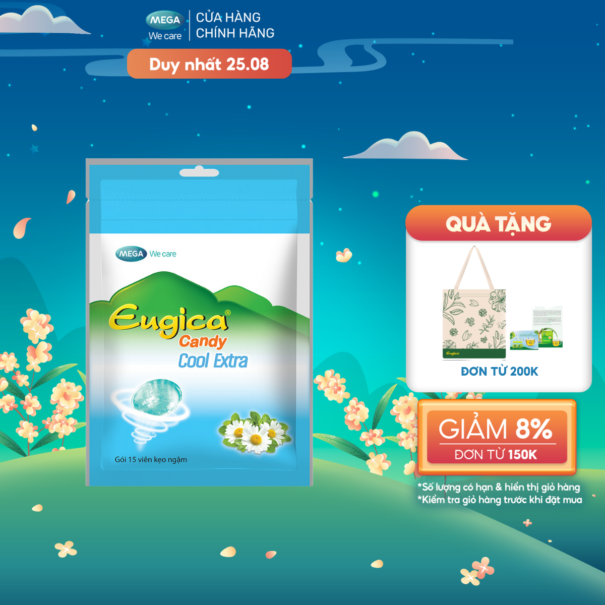 Kẹo ngậm thảo dược the mát eugica candy cool extra