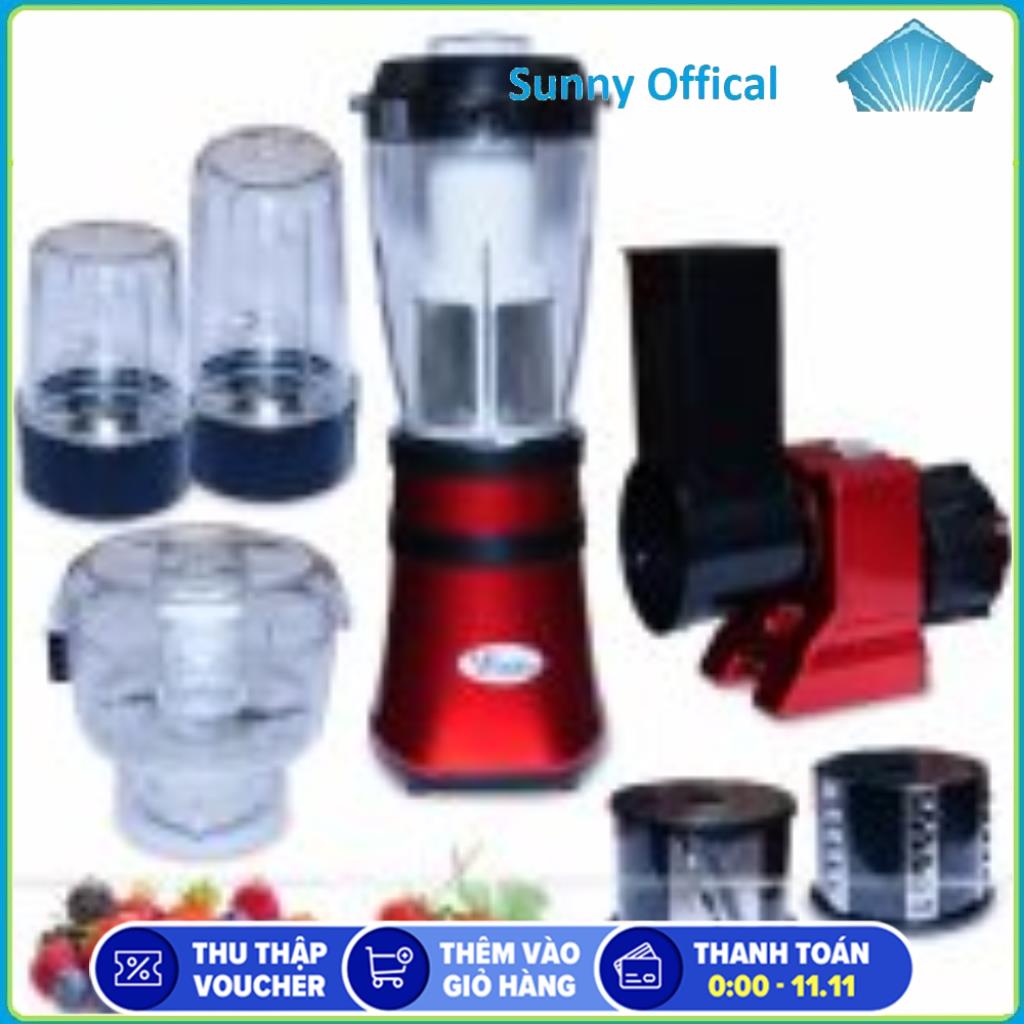 Máy Xay Sinh Tố Cắt Lát Ép Nước Đa Năng Mishio