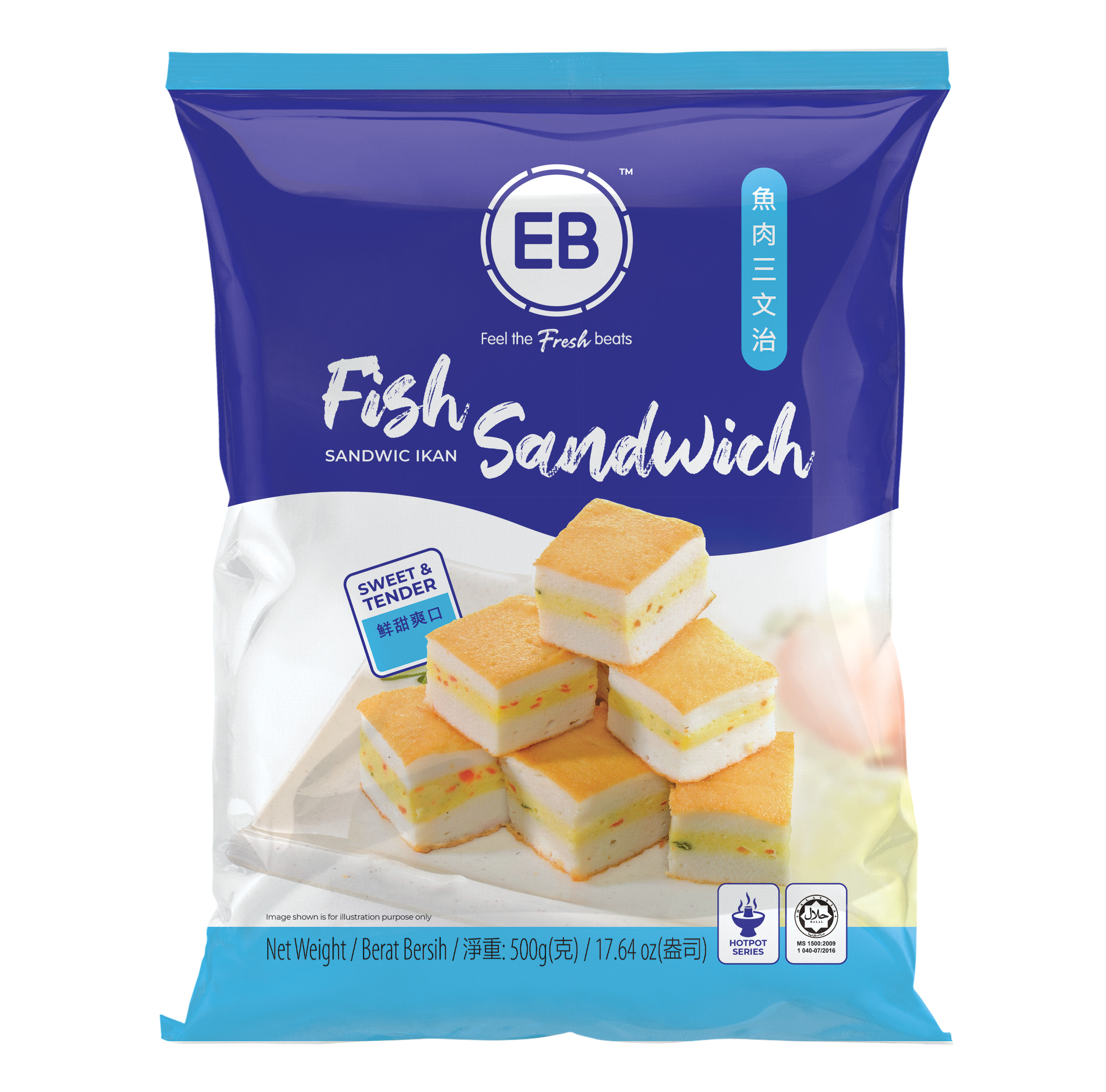 Sandwich cá hồi eb malaysia 500g