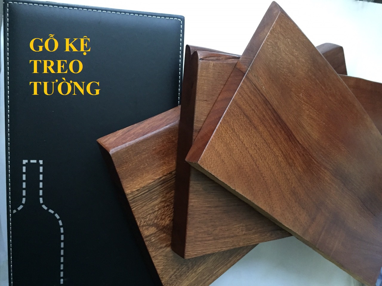 [HCM]Kệ Gỗ Tự Nhiên Treo Tường 1Tấm (40CM x 25CM x 22CM) - Dùng Làm Kệ Gỗ Trang Trí Phòng Khách Phòng Ngủ Shop Bếp... Đẹp