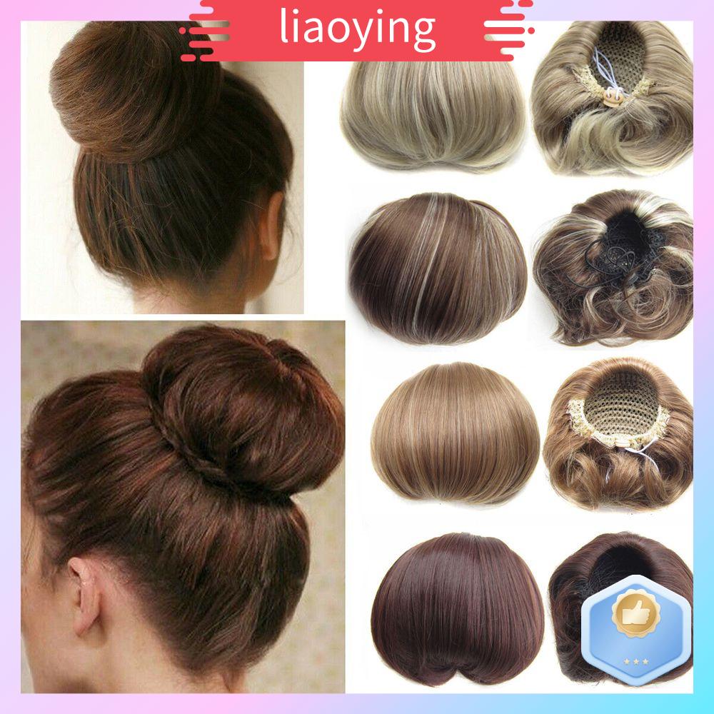 Phụ kiỆN tóc búi giả cho nữ【COD&Ready Stock】-INTL