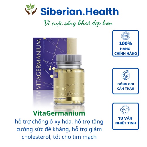 Thực phẩm bảo vệ sức khỏe VitaGermanium – 30 viên/hộp
