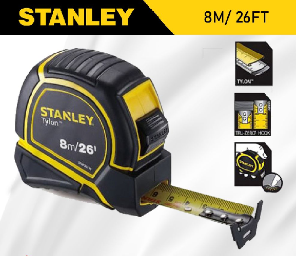 Thước cuộn 8m/26-25mm stanley stht36195| chính hãng