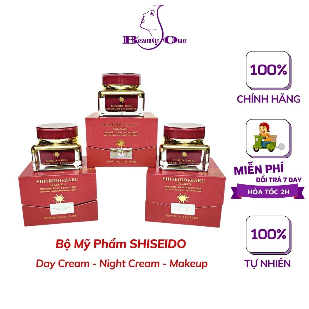 Kem dưỡng da chống nắng Shiseido nhật bản, bộ 3 lọ x 35g - Kem Shiseido dưỡng trắng da, mờ tàn nhang, thâm nám - beautyone