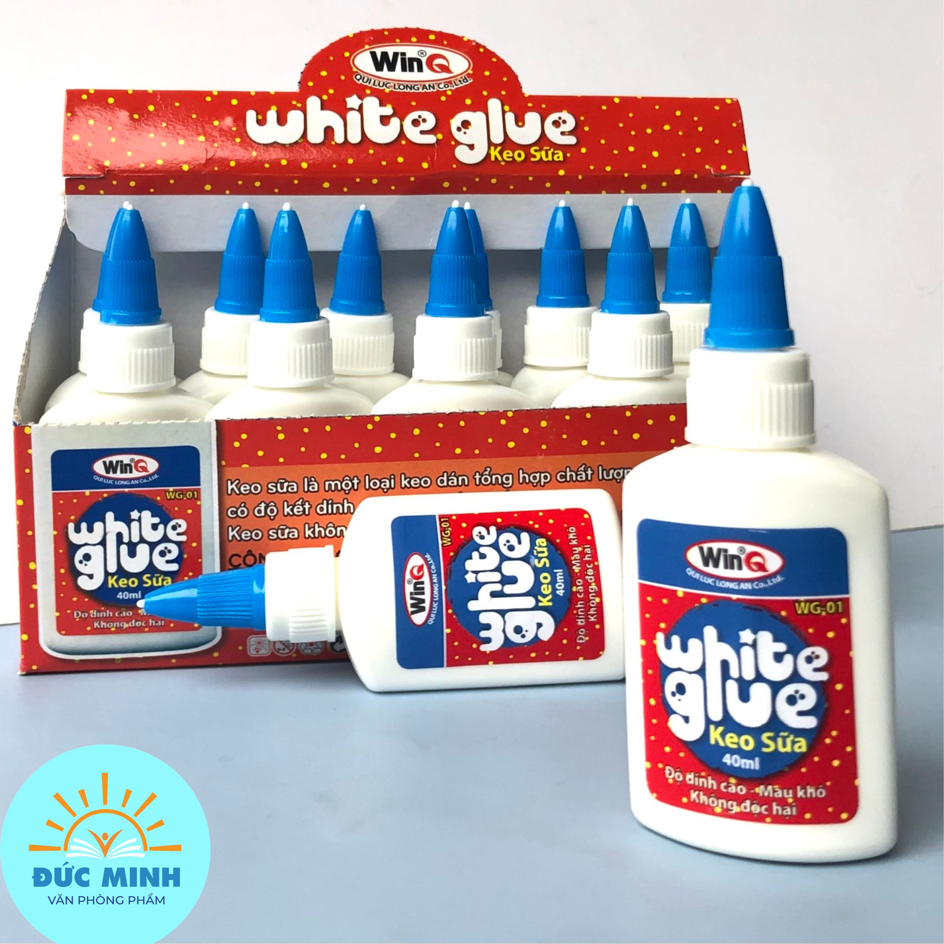 Keo sữa winq/ deli 7146- keo khô chất lượng - vpp quế anh