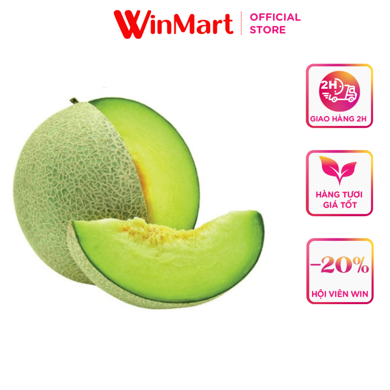 [Siêu thị WinMart] -Dưa lưới ruột xanh WinEco 1.2kg