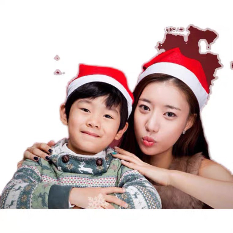 Nón noel trẻ em đều đội được.
