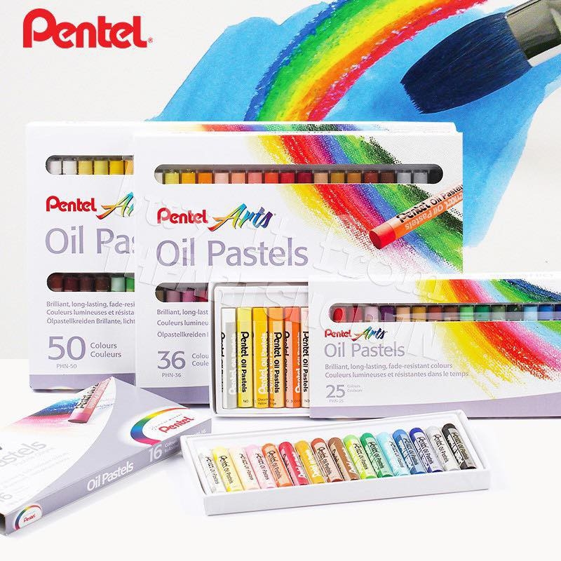 Sáp dầu Pentel Arts Oil Pastels 12 đến 50 màu