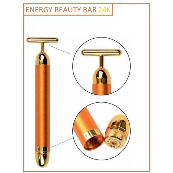 [HCM]Máy masage nhanh Energy beauty bar gold 24k chăm sóc da thon gọn mặt...
