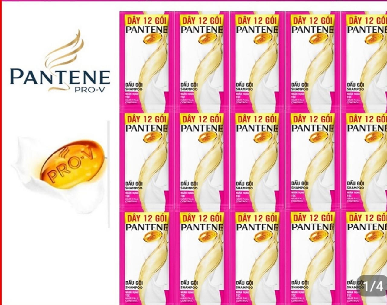 Dầu gội Pantene Ngăn rụng tóc Dây 12 gói