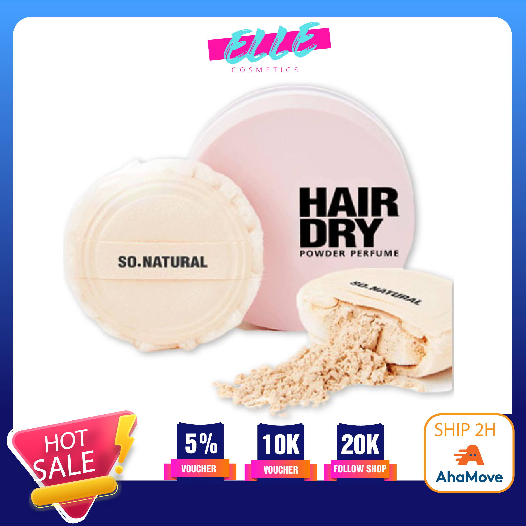 Phấn phủ gội khô so natural hair dry power perfume