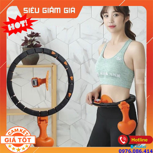Vòng Lắc Eo Thông Minh Giảm Mỡ Bụng - Vòng Lắc Giảm Eo Có Đồng Hồ Đo Số Vòng Hula ,Lắc Eo Giảm Mỡ Bụng Mẫu Mới