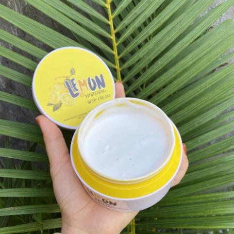 [HCM]Kem Body Chanh Lemon whitening body cream đánh tan sắc tố đen sạm da giúp da trắng hồng tự nhiên.