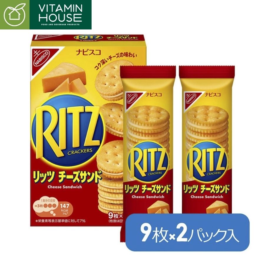Bánh ritz kẹp kem phô mai nhật 160g