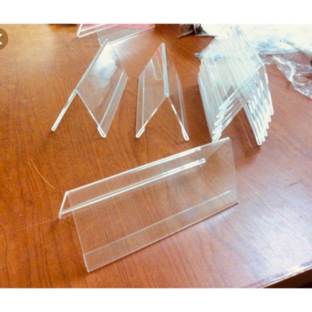10 cái bảng chức danh mica, menu mica chữ a các cỡ