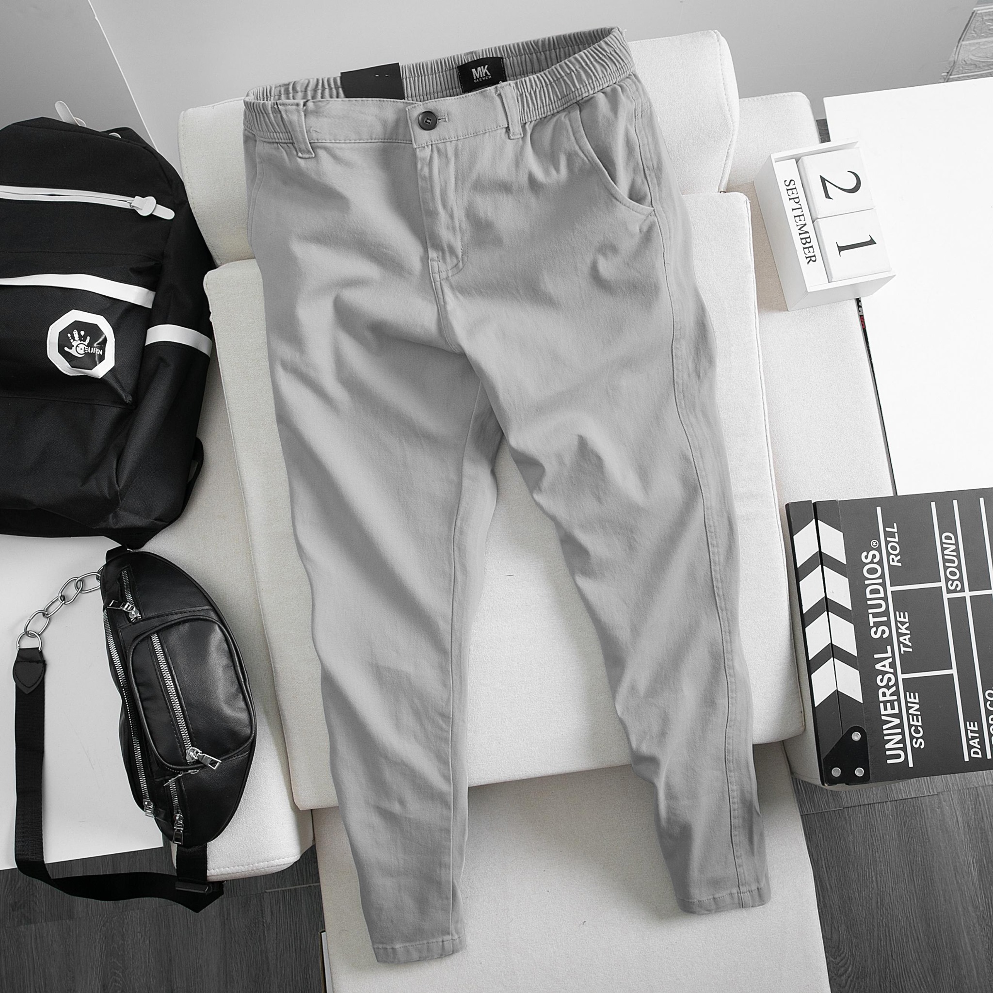 QUẦN KAKI NAM Slimfit, chất vải kaki dày, mềm, co giãn tốt, không phai, không xù