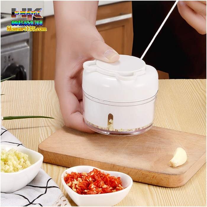 [HCM]Máy xay thực phẩm mini bằng tay máy chuẩn bị thực phẩm kéo bằng tay xay tỏi  ớt gừng thịt băm máy xay đá bằng tay mini