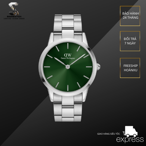 Đồng hồ nam DW Iconic Link Emerald Silver 40mm