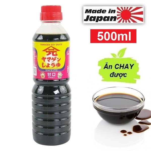 [SHOYU] Nước Tương Đậu Nành Vị Ngọt Thanh Dịu Thơm Ngon Đậm Đà Shoyu Yamagen 500ML