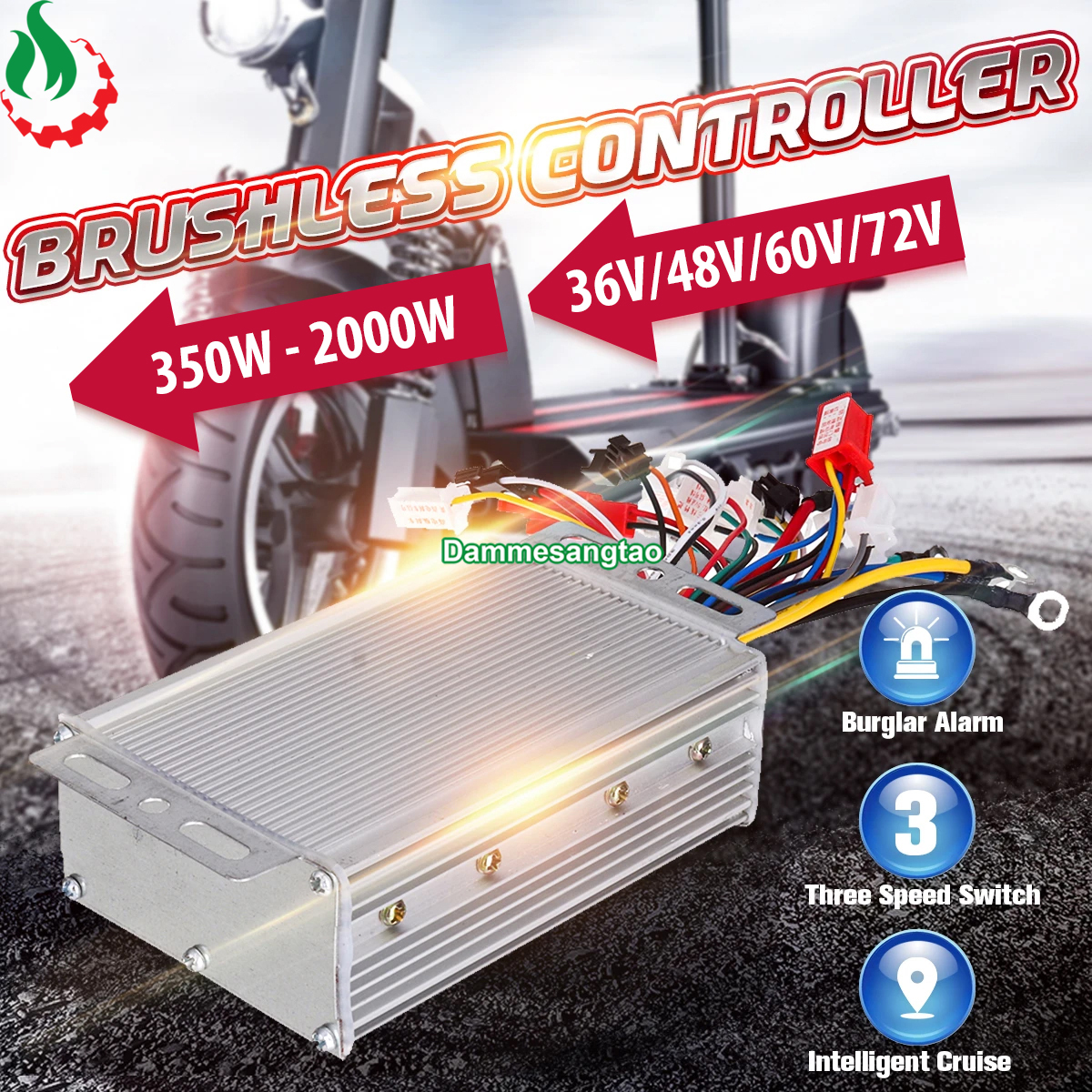 Ic điều tốc xe điện 36v 48v 60v