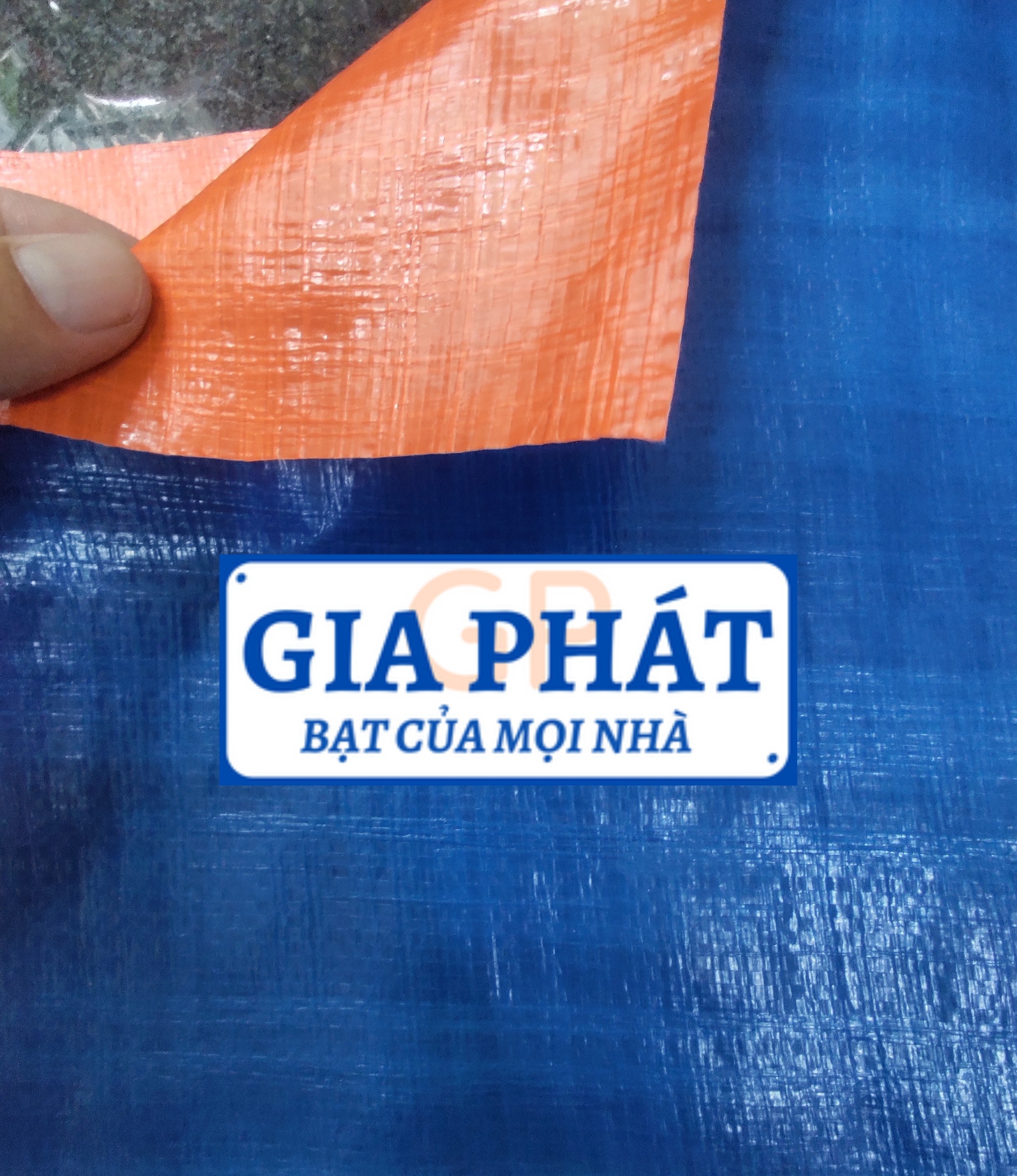 BẠT 2 da xanh cam khổ ngang 4m loại dày chống thấm nước làm bể bạt cỡ lớn hoặc làm hồ nuôi lươn nuôi ốc bươu