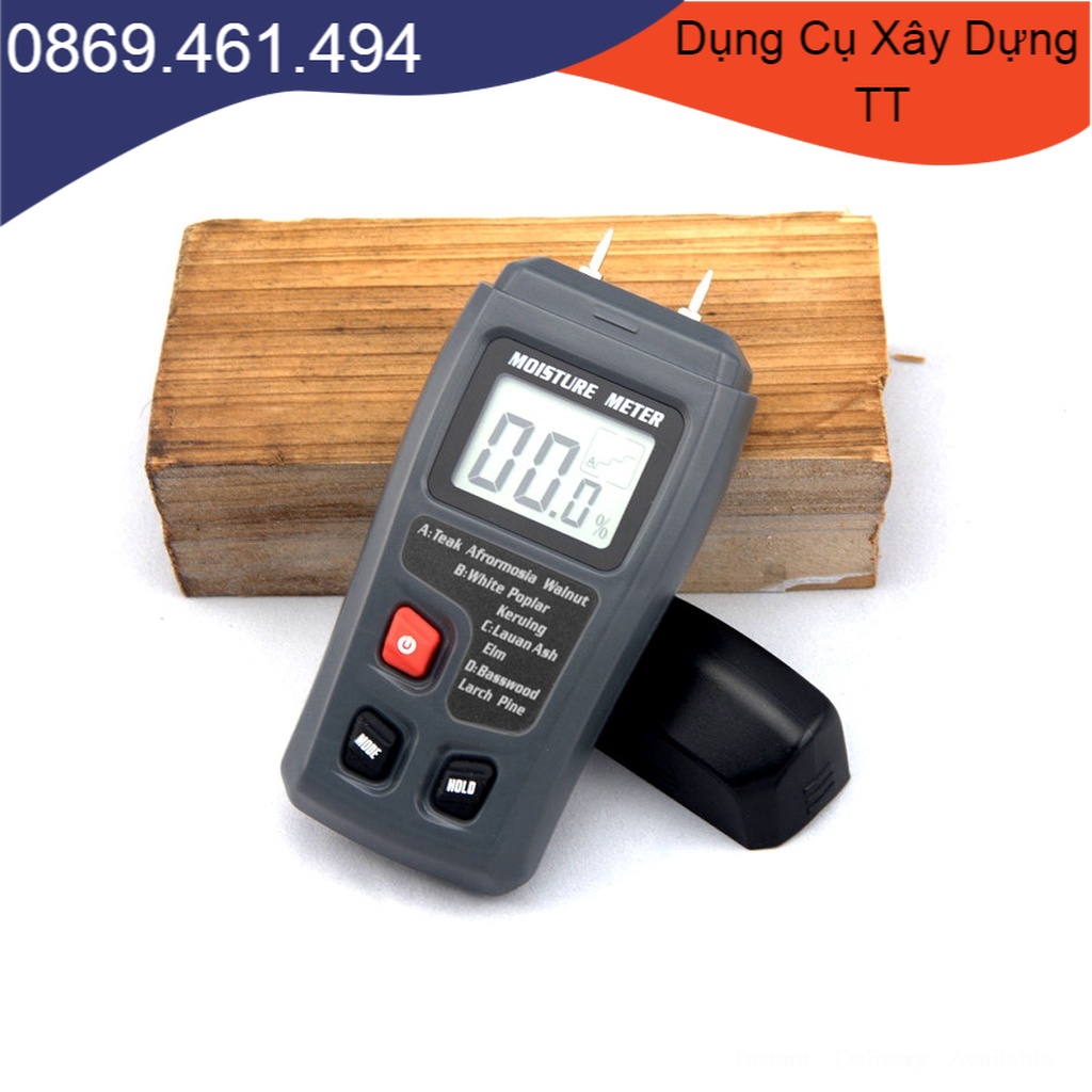 Máy đo đổ ẩm tường và đo độ ẩm sàn gỗ , đo độ ẩm tổ yến