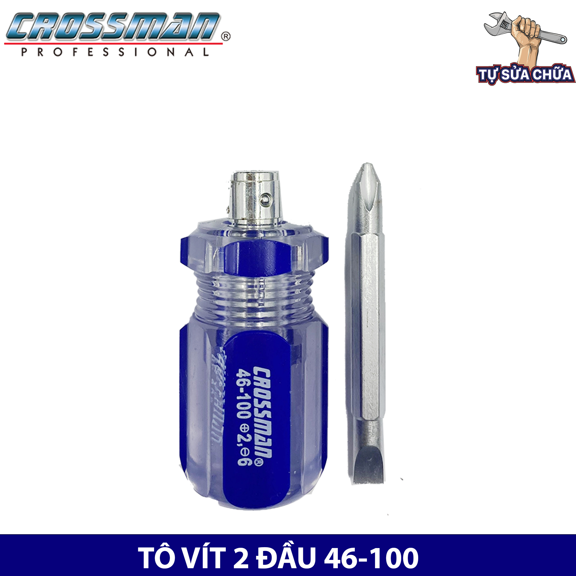 Tô vít 2 đầu bake và dẹt crossman chính hãng