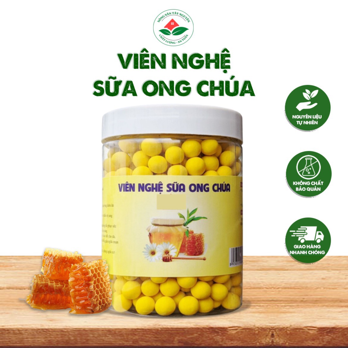 Viên nghệ sữa ong chúa hộp 500gr