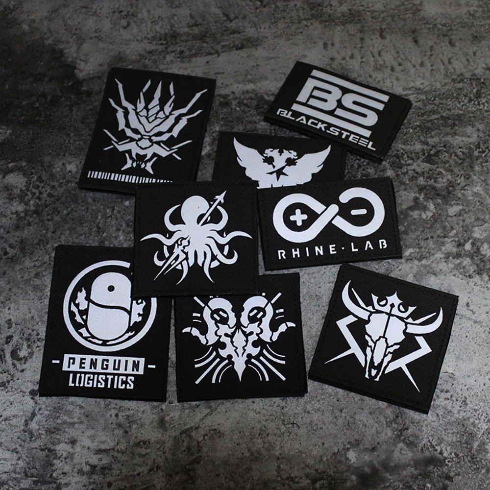 【YF】 Arknights IR Reflective Patch Knight and Hunter Armband Morale Badge Hook loop Patches on Clothes Backpack Applique