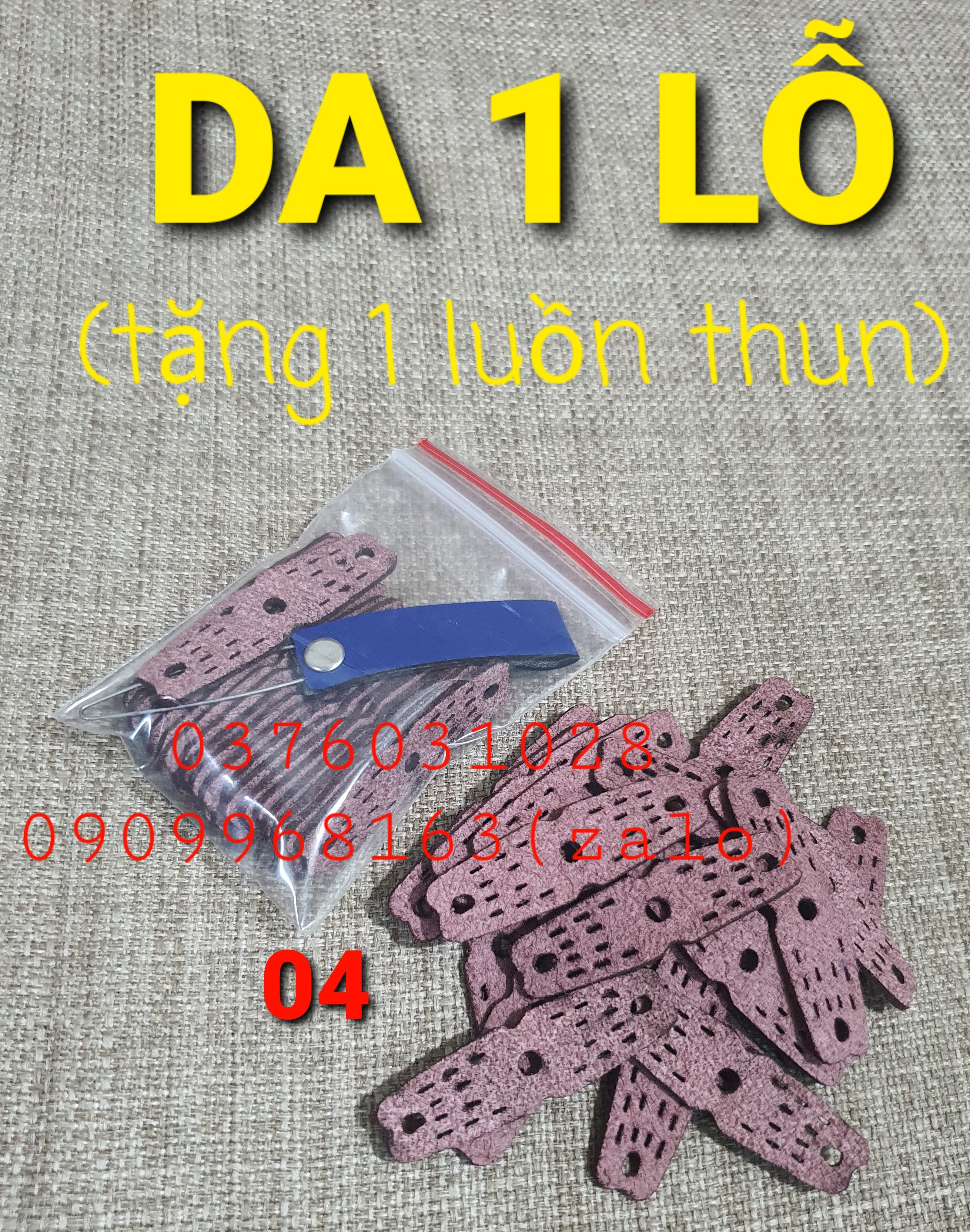 Bịch 20 miếng da 1 lỗ