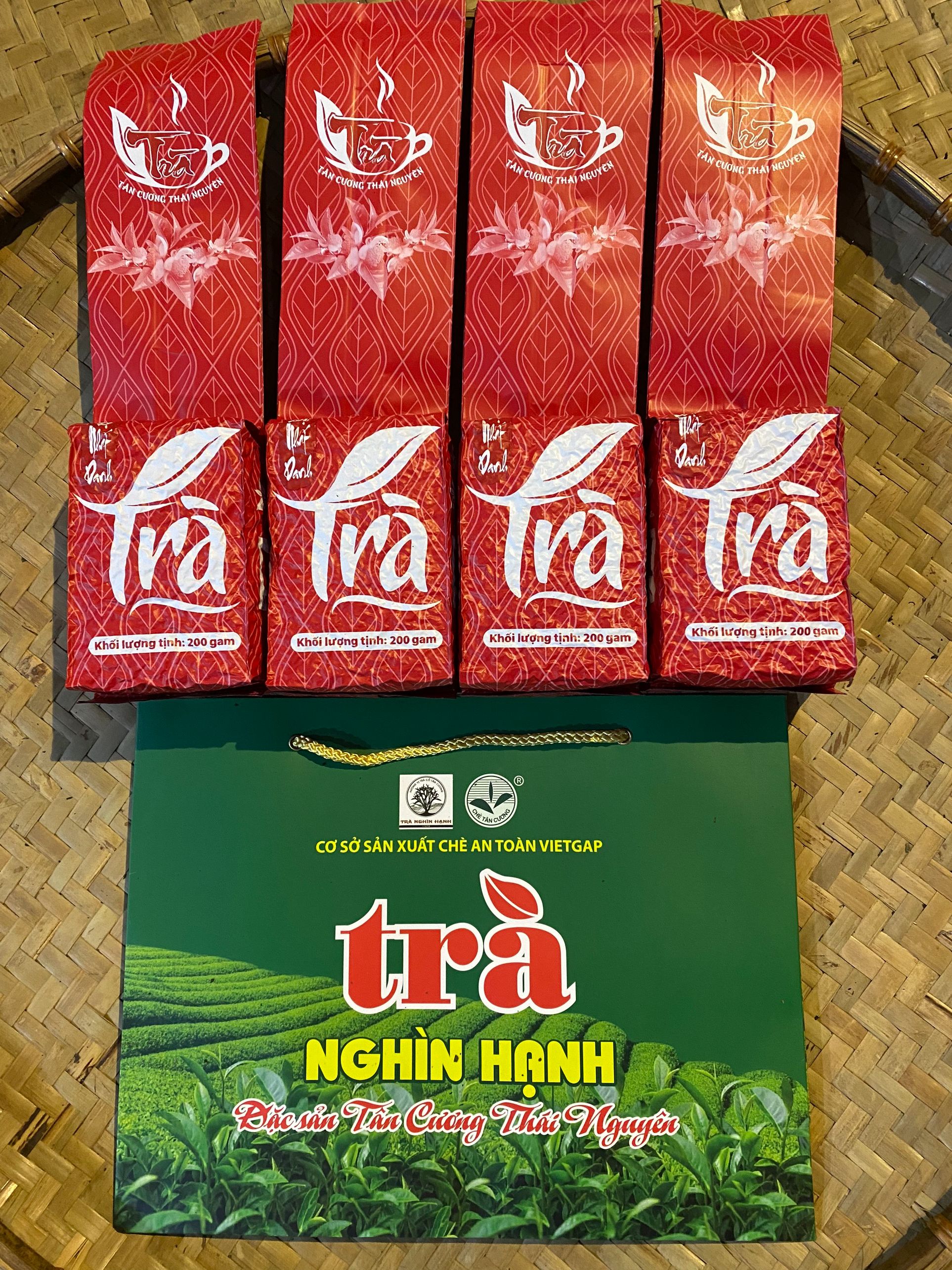 Trà tôm nõn thượng hạng đặc sản tân cương + tặng túi xách